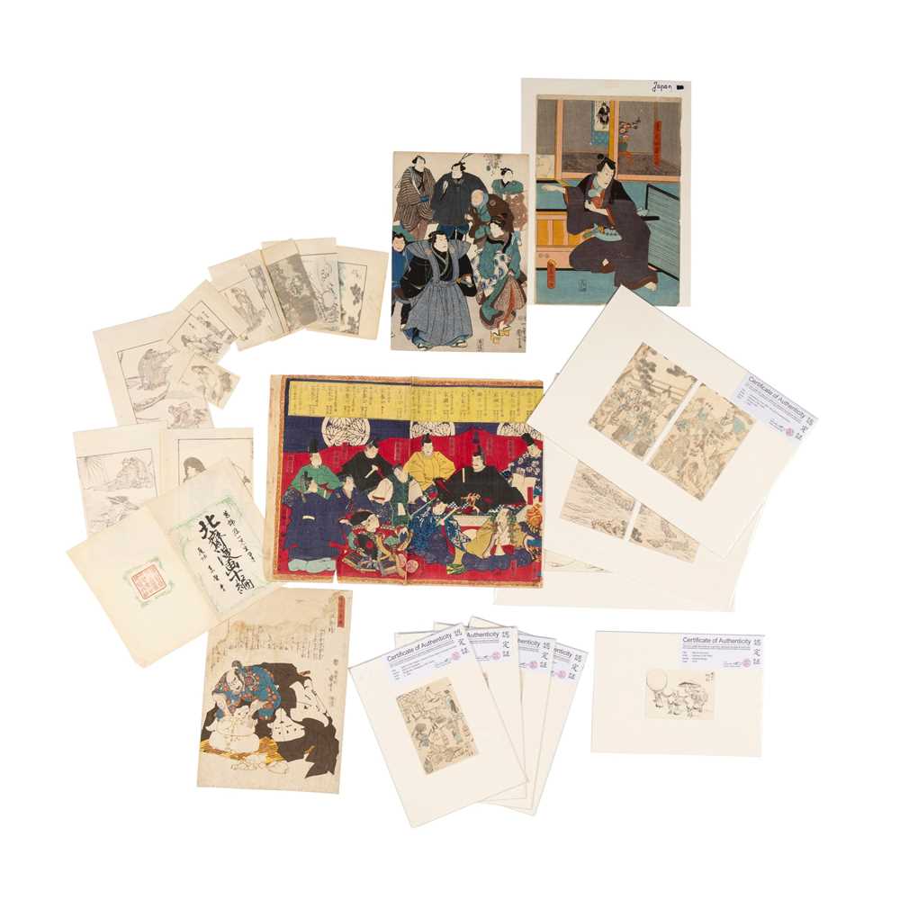 COLLECTION OF TWENTY-EIGHT JAPANESE