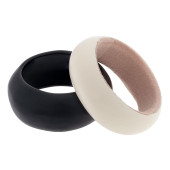 COLLECTION OF TWO RESIN BANGLE