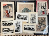 COLLECTION OF UNFRAMED JAPANES