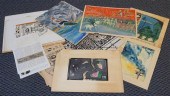 COLLECTION OF UNFRAMED WORKS O