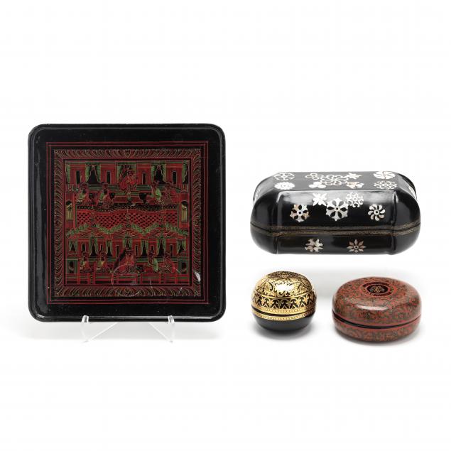 COLLECTION OF VINTAGE ASIAN LACQUER