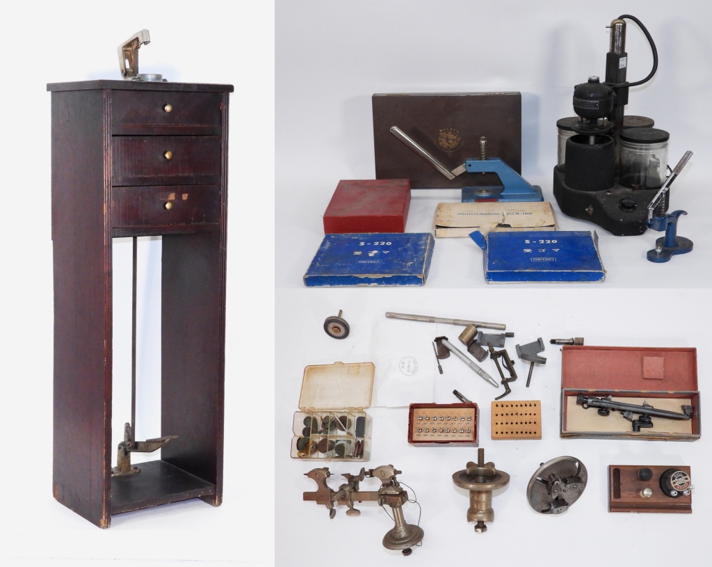 COLLECTION OF WATCHMAKERS TOOLS &