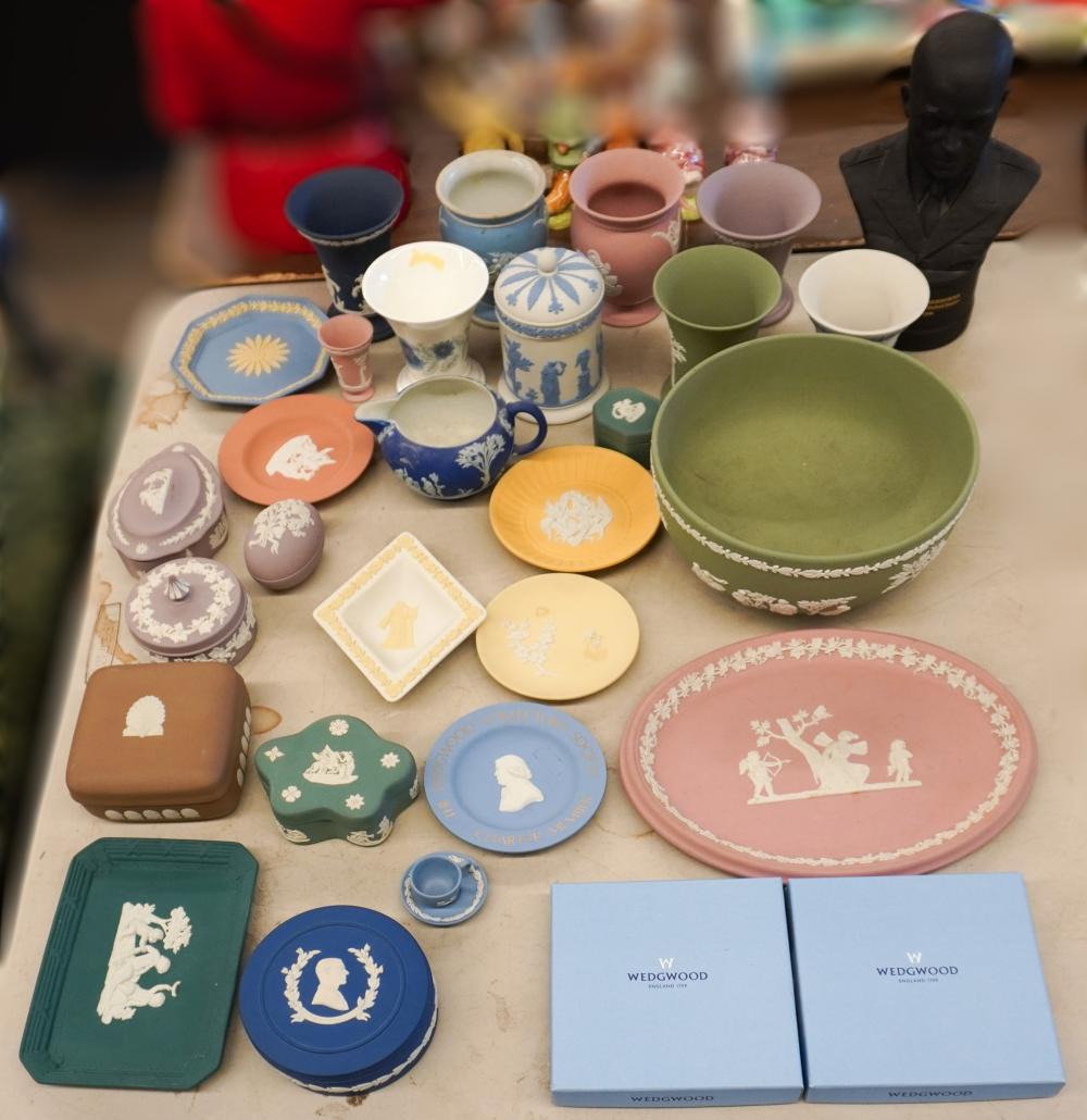 COLLECTION OF WEDGWOOD JASPERWARE