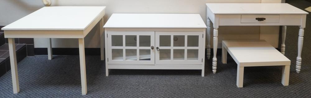 COLLECTION OF WHITE PAINTED