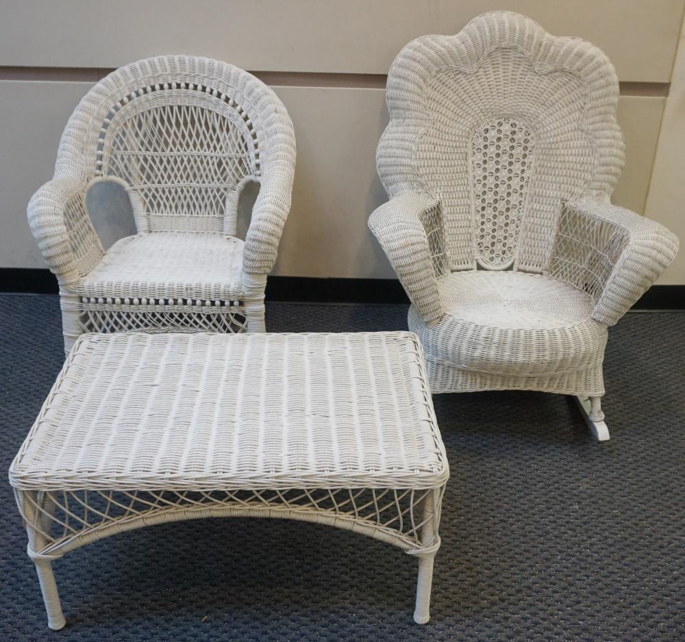 COLLECTION OF WHITE PAINTED