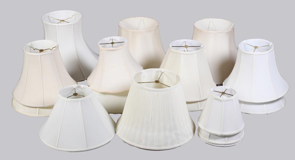 COLLECTION OF WHITE SILK