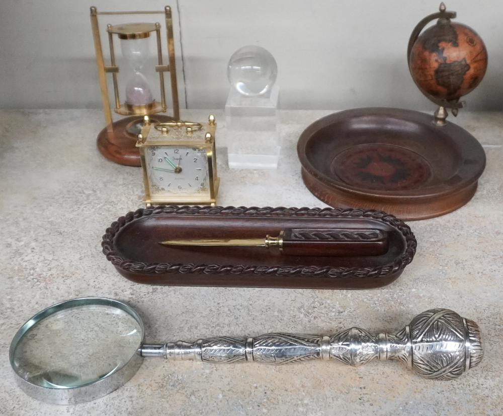 COLLECTION OF WOOD AND METAL