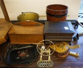 COLLECTION OF WOOD CANDLE BOX,