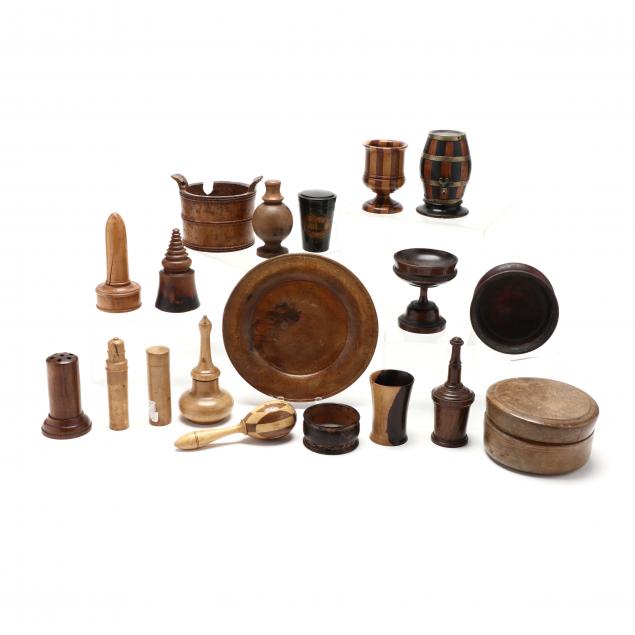 COLLECTION OF WOODEN ARTICLES,