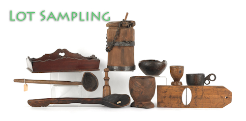 Collection of woodenware to include