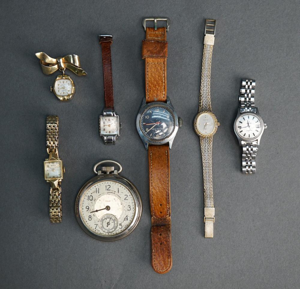 COLLECTION OF WRISTWATCHES AND A