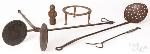COLLECTION OF WROUGHT IRON