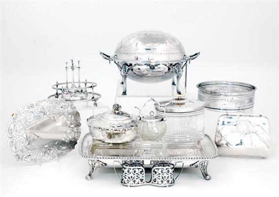 Collection silverplate table