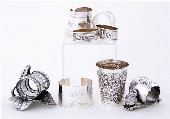 Collection sterling and silverplate