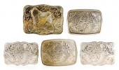 Collection sterling buckles by