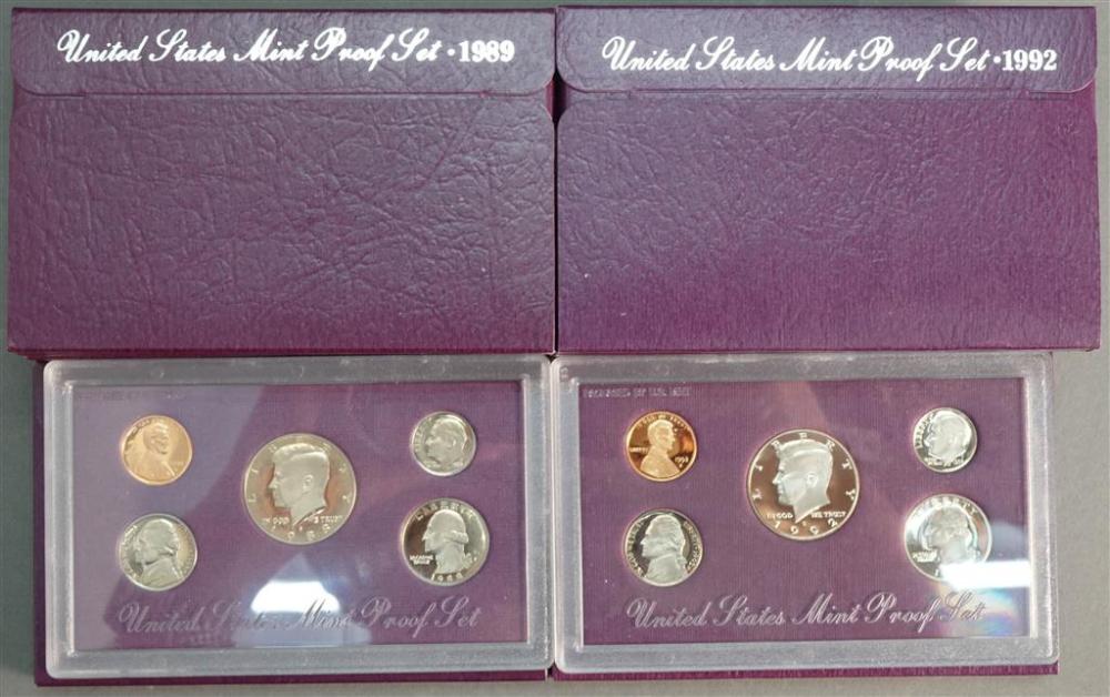 COLLECTION WITH 10 U.S. PROOF