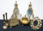 COLLECTION WITH BRASS CANDLEST