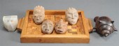 COLLECTION WITH CARVED WOOD SE