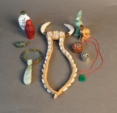 COLLECTION WITH CHINESE CARVED