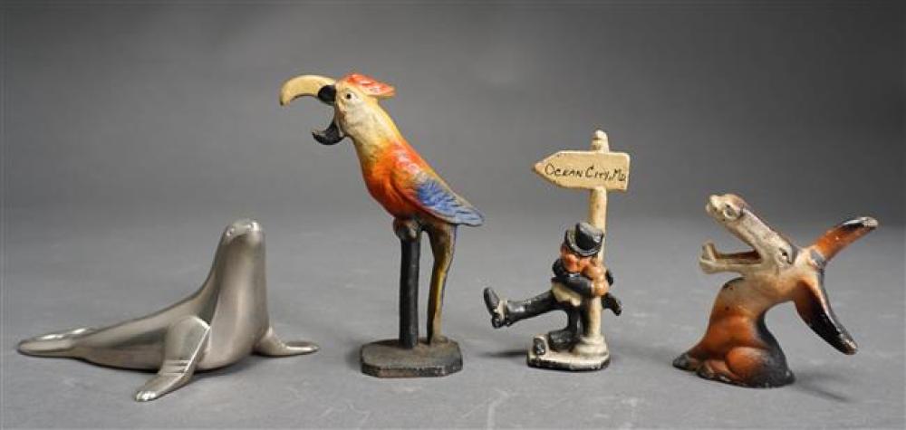 COLLECTION WITH FOUR CAST METAL