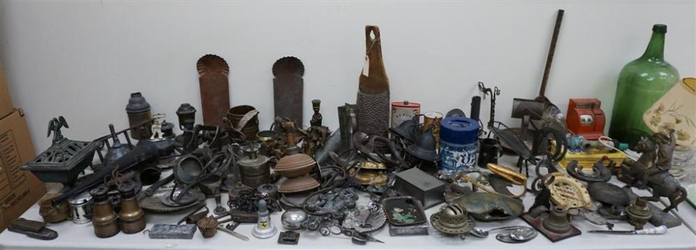 COLLECTION WITH IRON, PEWTER, TIN