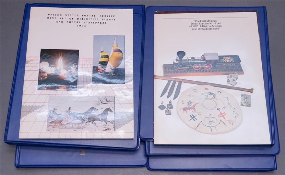 COLLECTION WITH SIX BINDERS AND