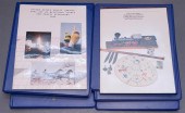 COLLECTION WITH SIX BINDERS AN