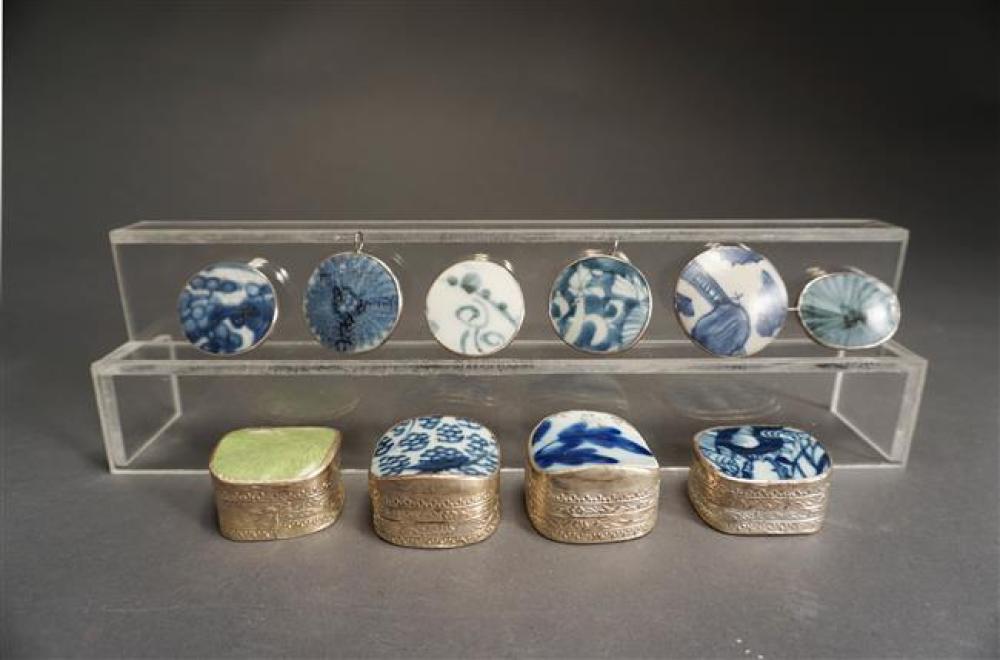 COLLECTION WITH TEN CHINESE BLUE