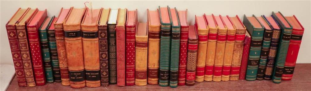 COLLECTION WITH TWENTY-NINE LEATHER