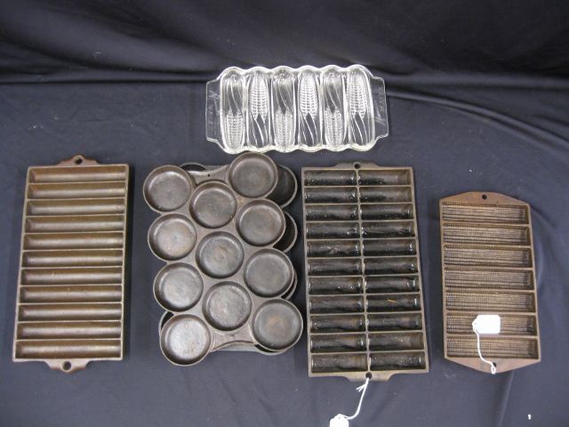Collectoin of Muffin Pans cast iron