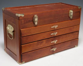 COLLECTORS BOX, HINGED TOP OVE