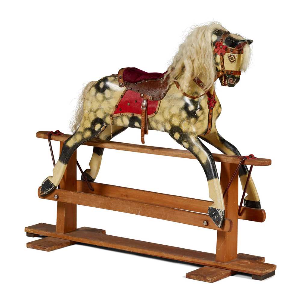 COLLINSON DAPPLE GREY ROCKING HORSE