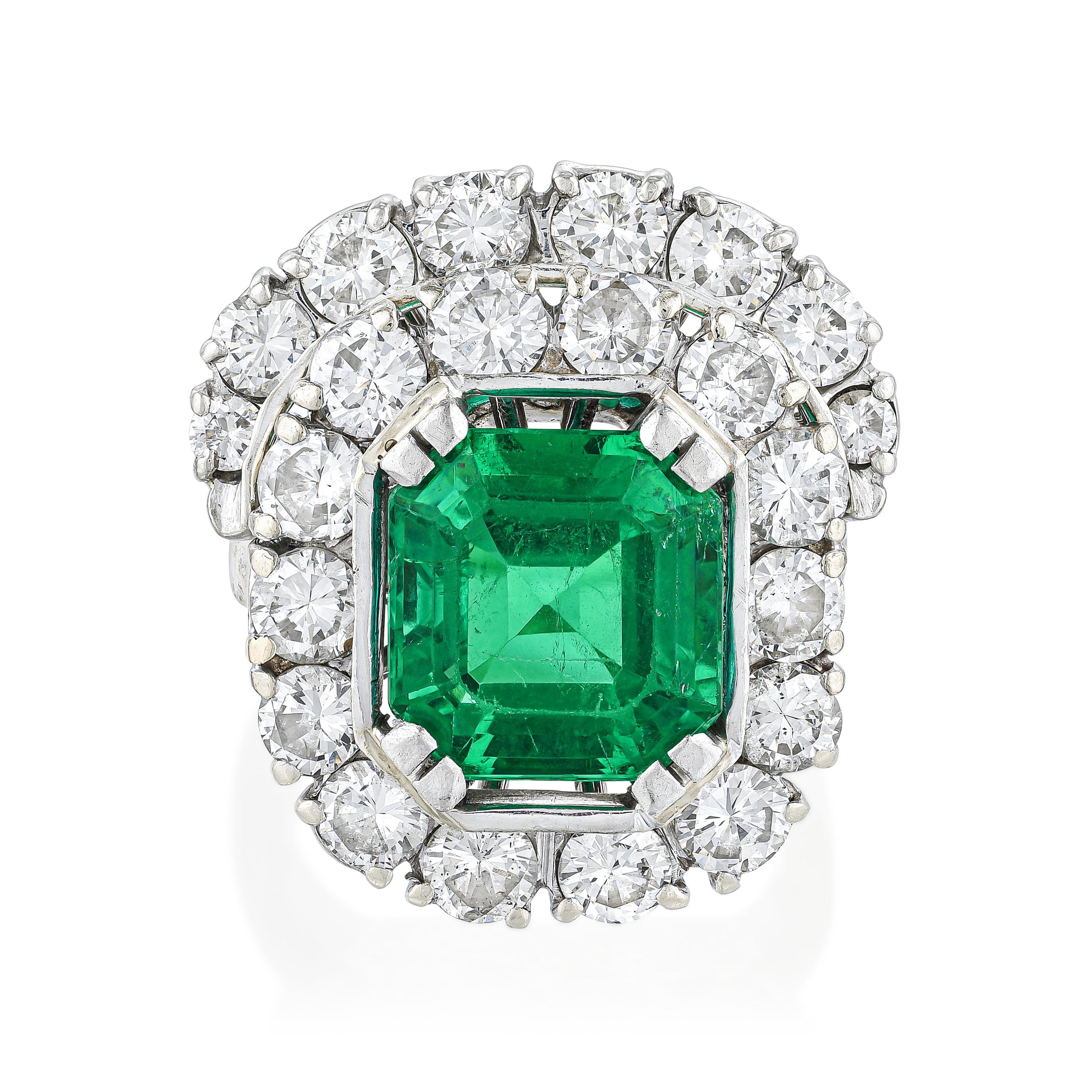 COLOMBIAN EMERALD AND DIAMOND