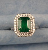 COLOMBIAN EMERALD, DIAMOND AND