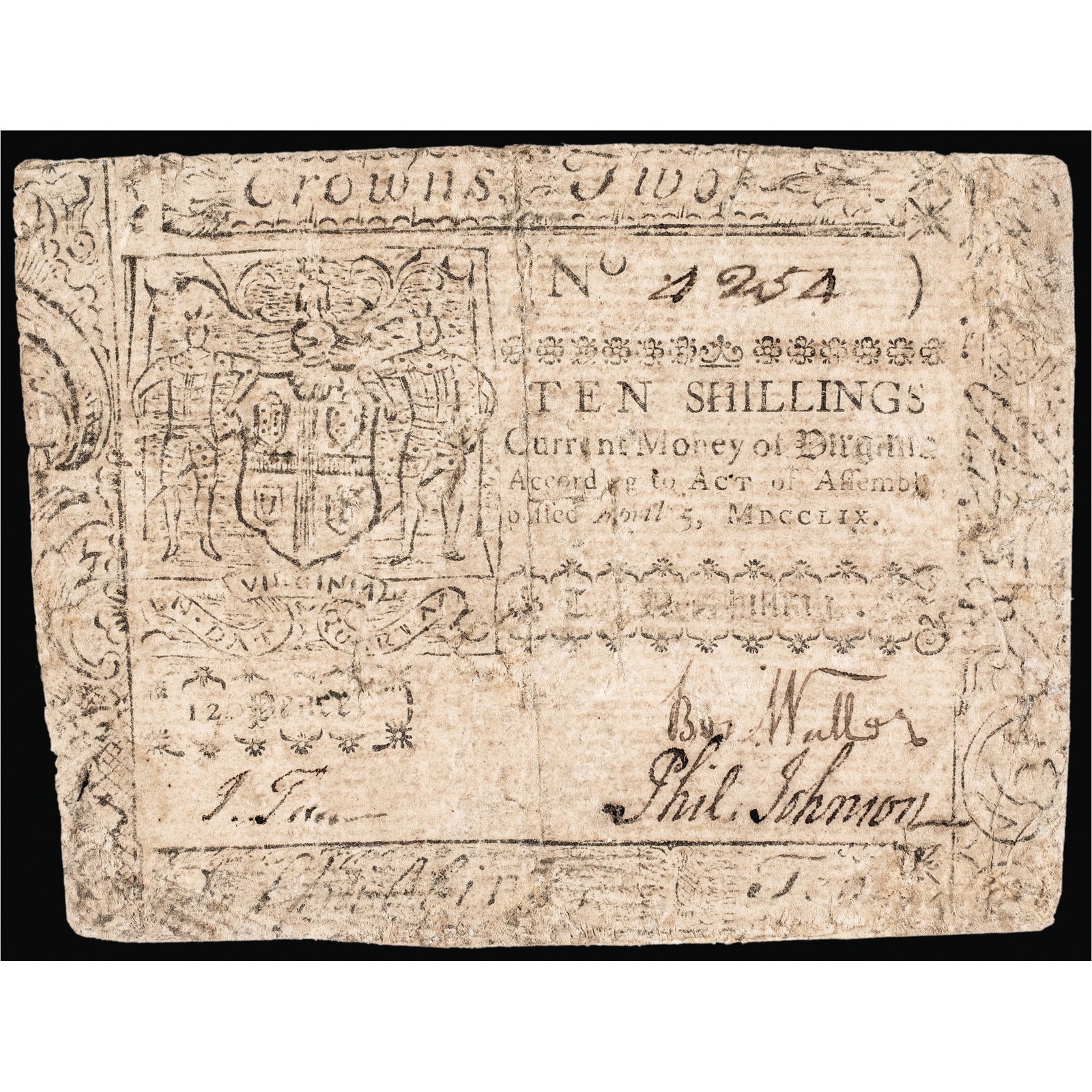 COLONIAL CURRENCY APRIL 5, 1759
