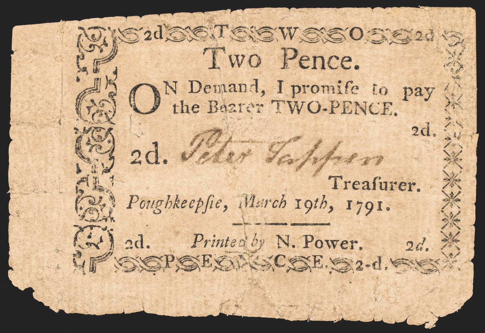 COLONIAL CURRENCY, CITY OF