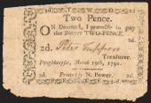 COLONIAL CURRENCY, CITY OF POU