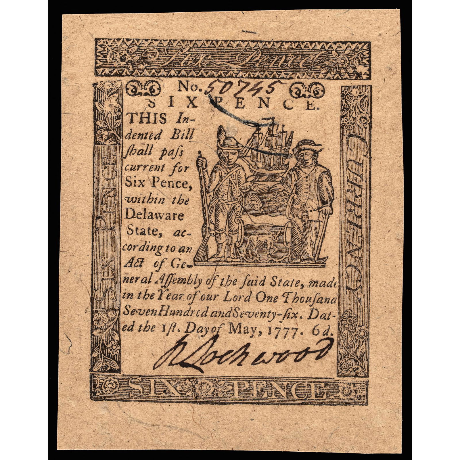 COLONIAL CURRENCY DE. MAY 1, 1777