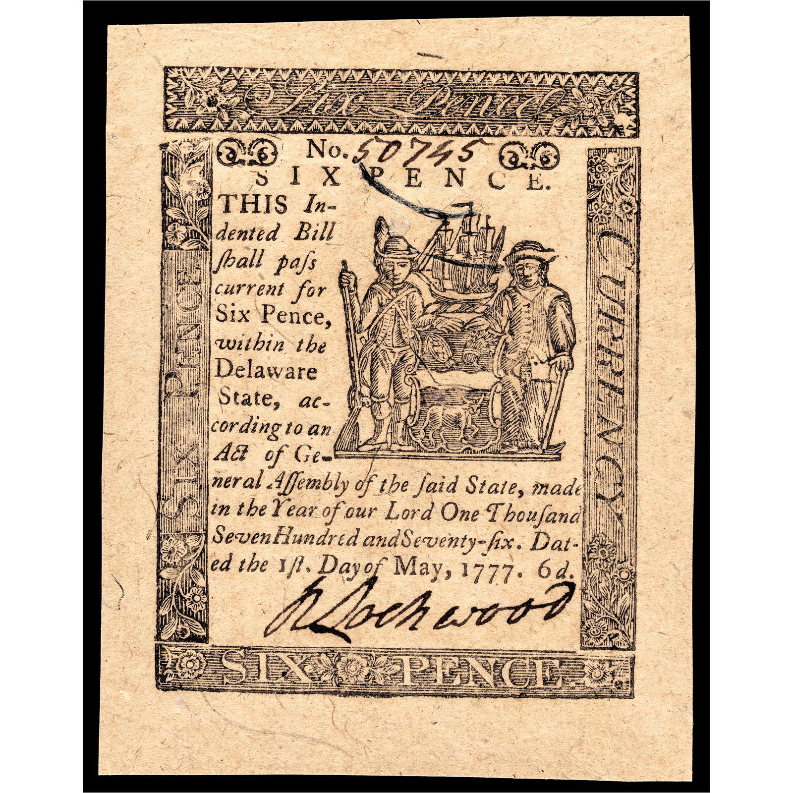 COLONIAL CURRENCY DE. MAY 1, 1777