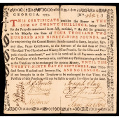 COLONIAL CURRENCY, GA. 1773 20