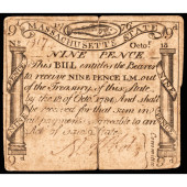COLONIAL CURRENCY, MASSACHUSET