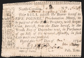 COLONIAL CURRENCY, NC 1756-57