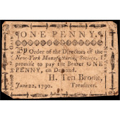 COLONIAL CURRENCY, NEW YORK, J