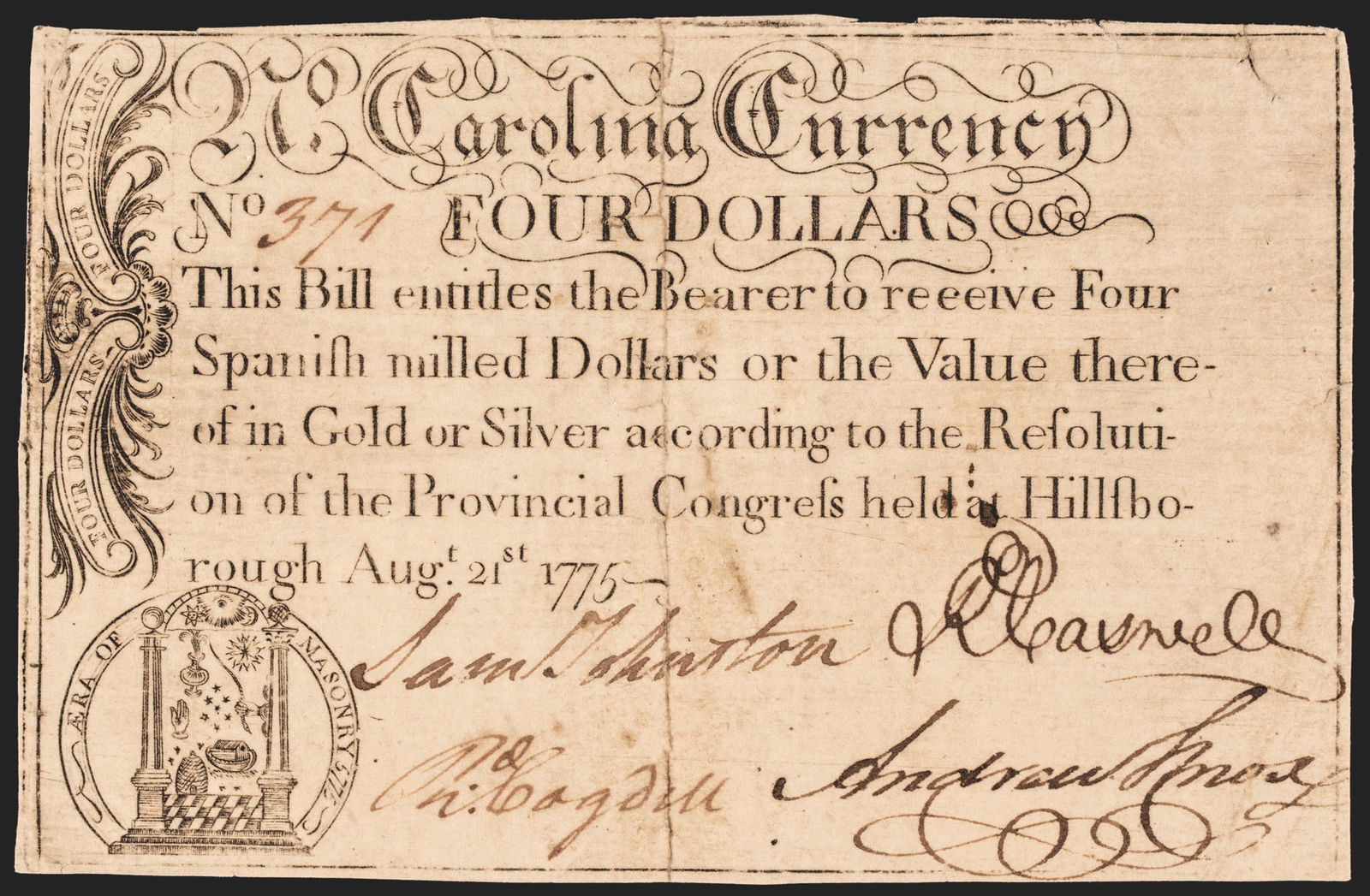 COLONIAL CURRENCY, NORTH