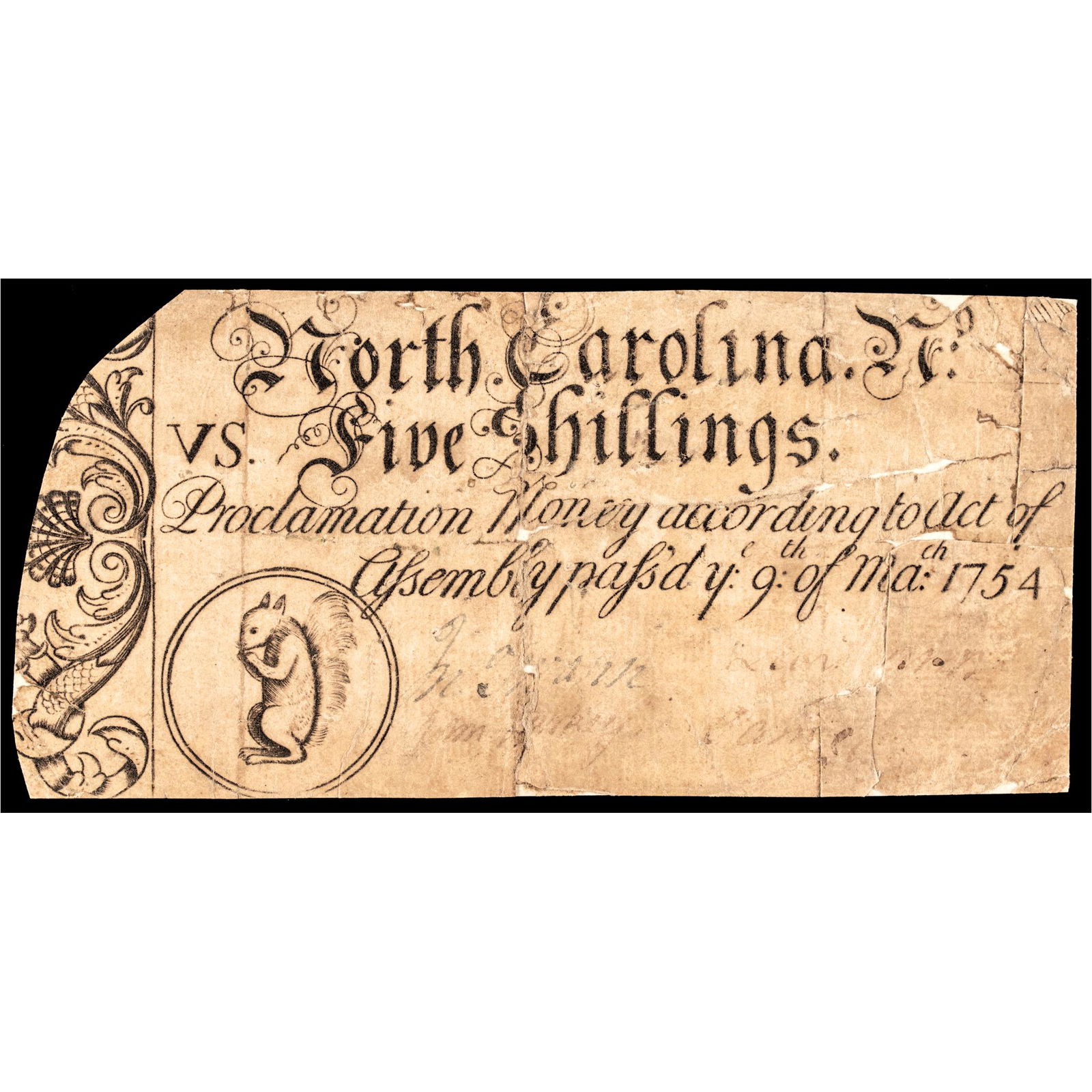COLONIAL CURRENCY NOTE, NORTH