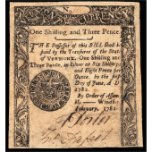 COLONIAL CURRENCY NOTE, VERMON