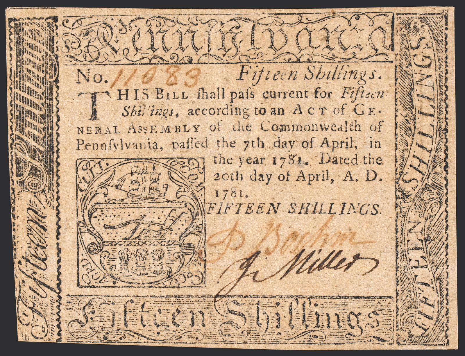 COLONIAL CURRENCY, PA. APR 20,