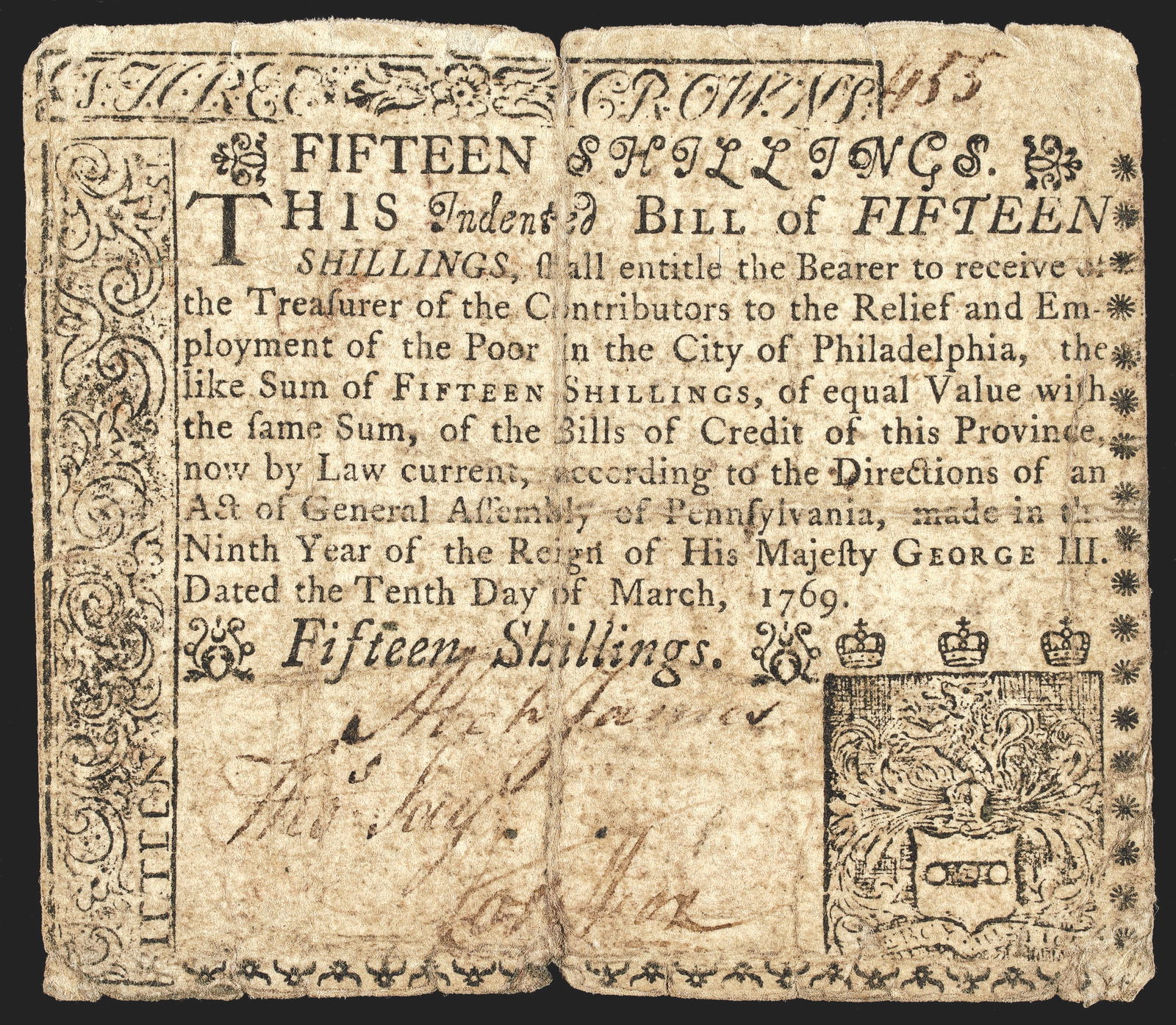 COLONIAL CURRENCY, PA. MARCH 10,