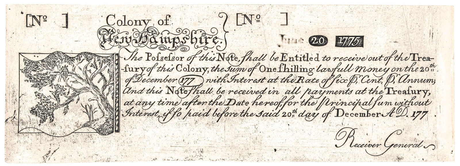 COLONIAL CURRENCY, PAUL REVERE