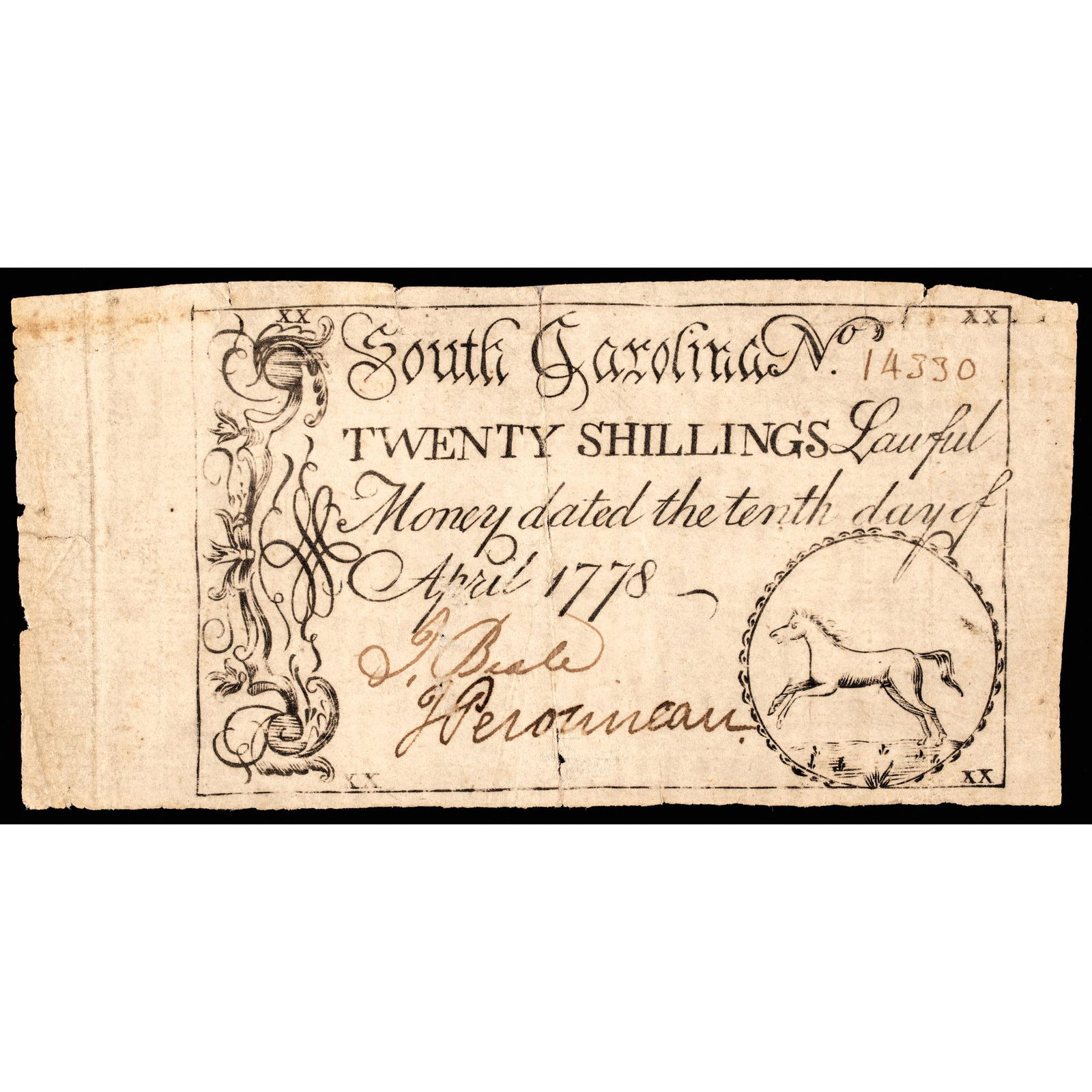 COLONIAL CURRENCY, SC. APRIL 10,